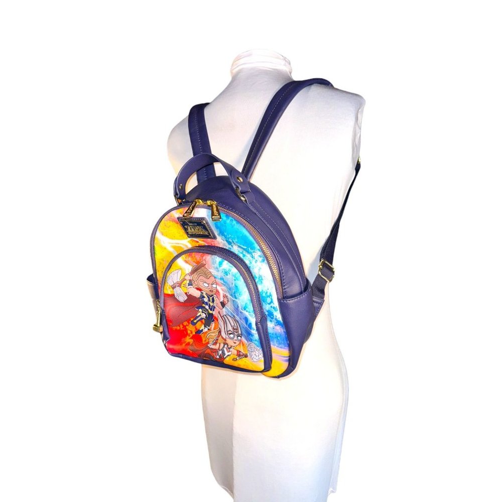 Loungefly Marvel Studios Thor: Love and Thunder Mini Back Pack - Picture 4 of 14